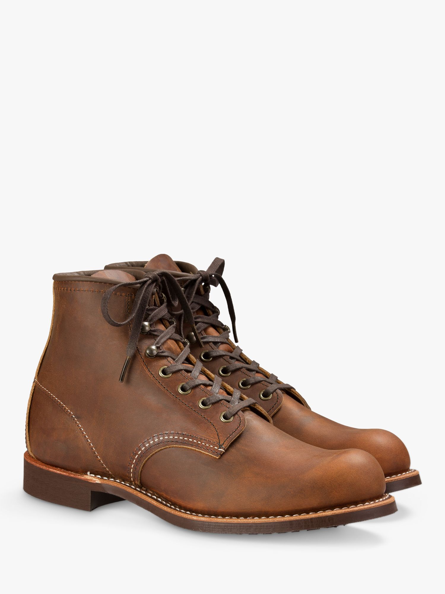 Buy Red Wing Blacksmith Leather Lace-Up Boots, Copper Rough & Tuff Online at johnlewis.com