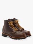 Red Wing Roughneck Moc Toe Briar Oil Slick Leather Boots, Brown