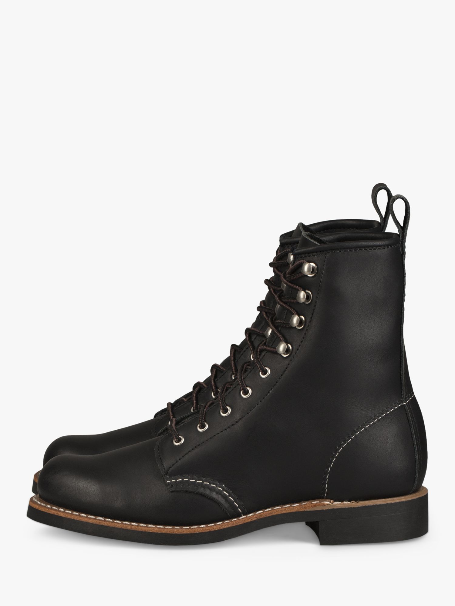 Red Wing Silversmith Leather Lace-Up Boots, Black Boundary at John ...