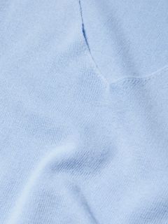 Mango Guiro Cotton V-Neck Jumper, Light Pastel Blue, XXS