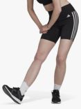 adidas Designed To Move High-Rise 3 Stripes Sport Shorts, Black