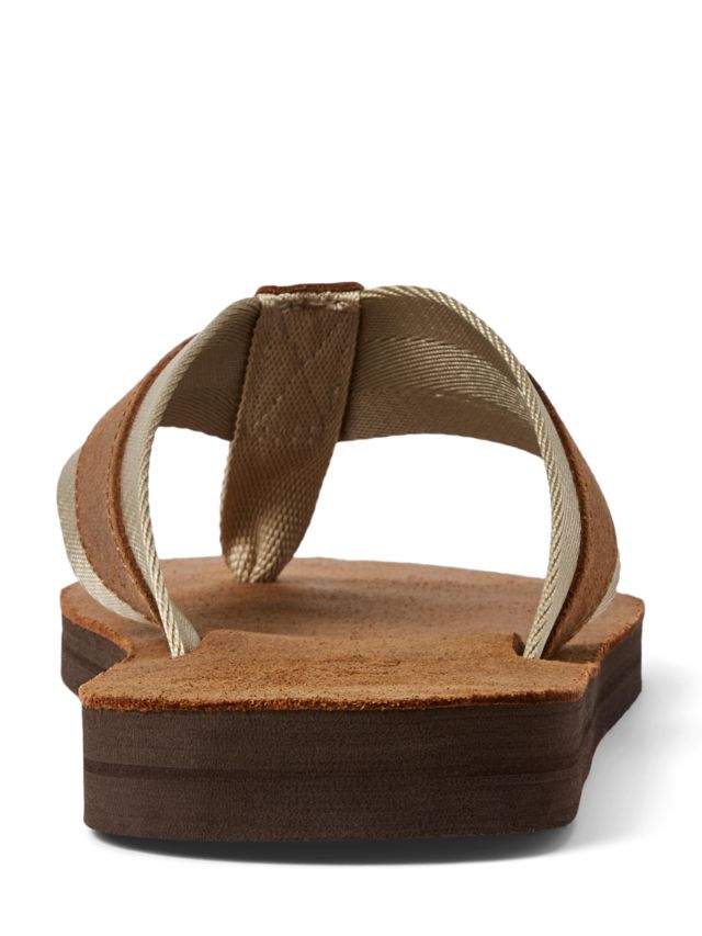 Ralph lauren men's leather flip online flops