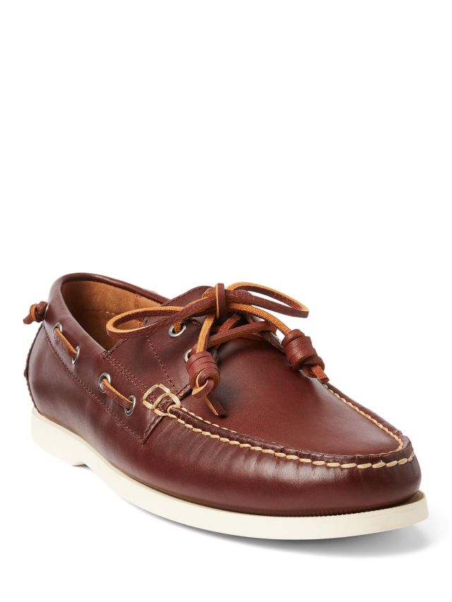 Ralph lauren merton on sale leather boat shoe