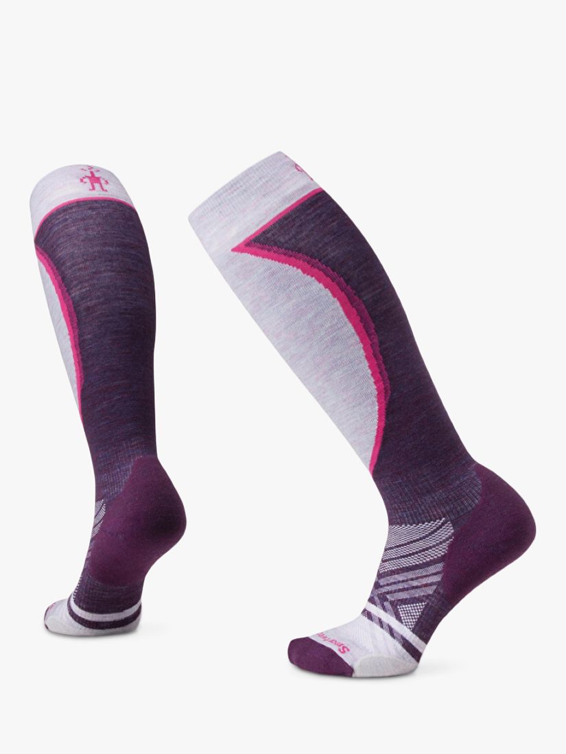 SmartWool Women's Ski Targeted Cushion Socks, Purple Iris at John Lewis ...