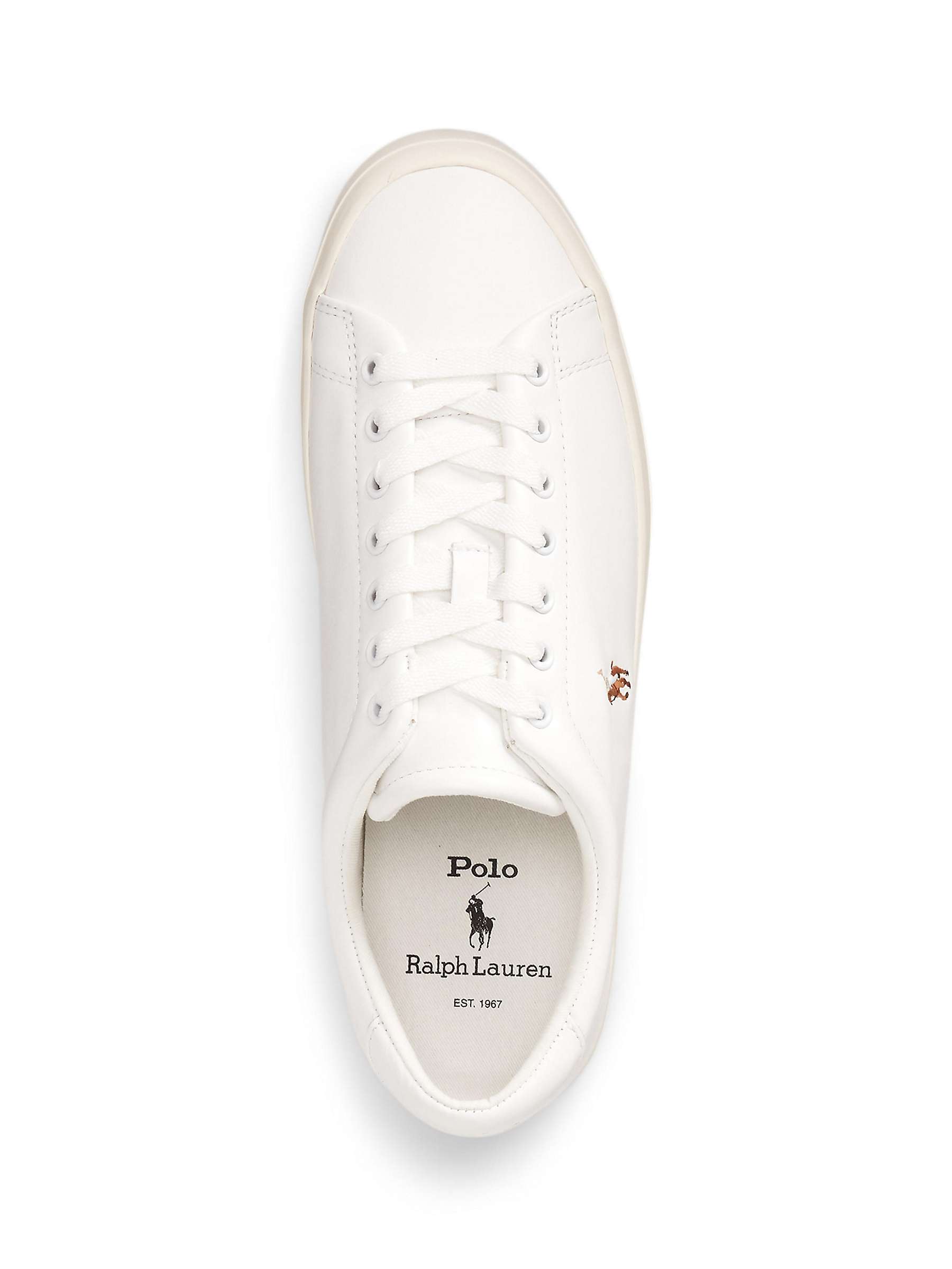 Buy Polo Ralph Lauren Longwood Leather Trainers Online at johnlewis.com