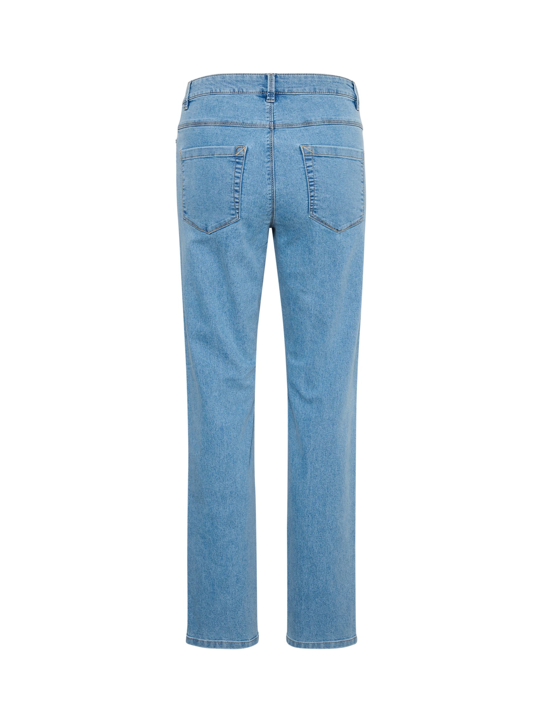 KAFFE Vicky Straight Leg Jeans, Blue Washed Denim, 10