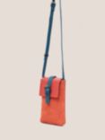 White Stuff Suede Phone Bag, Orange