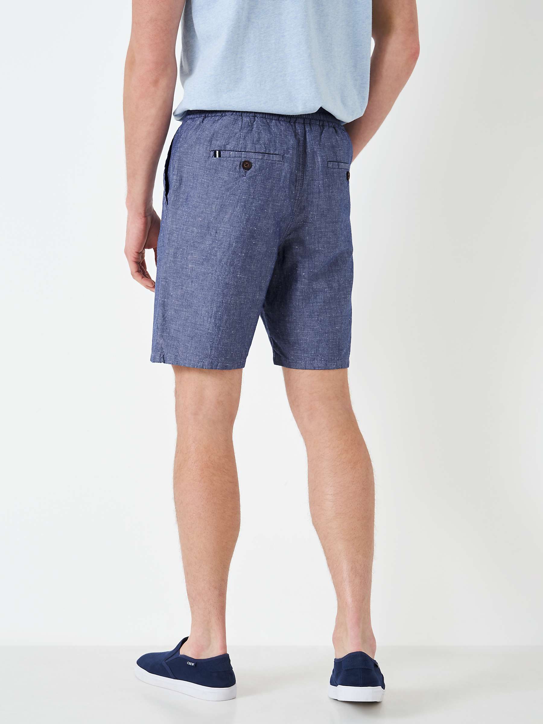 Buy Crew Clothing Linen Blend Deck Shorts Online at johnlewis.com
