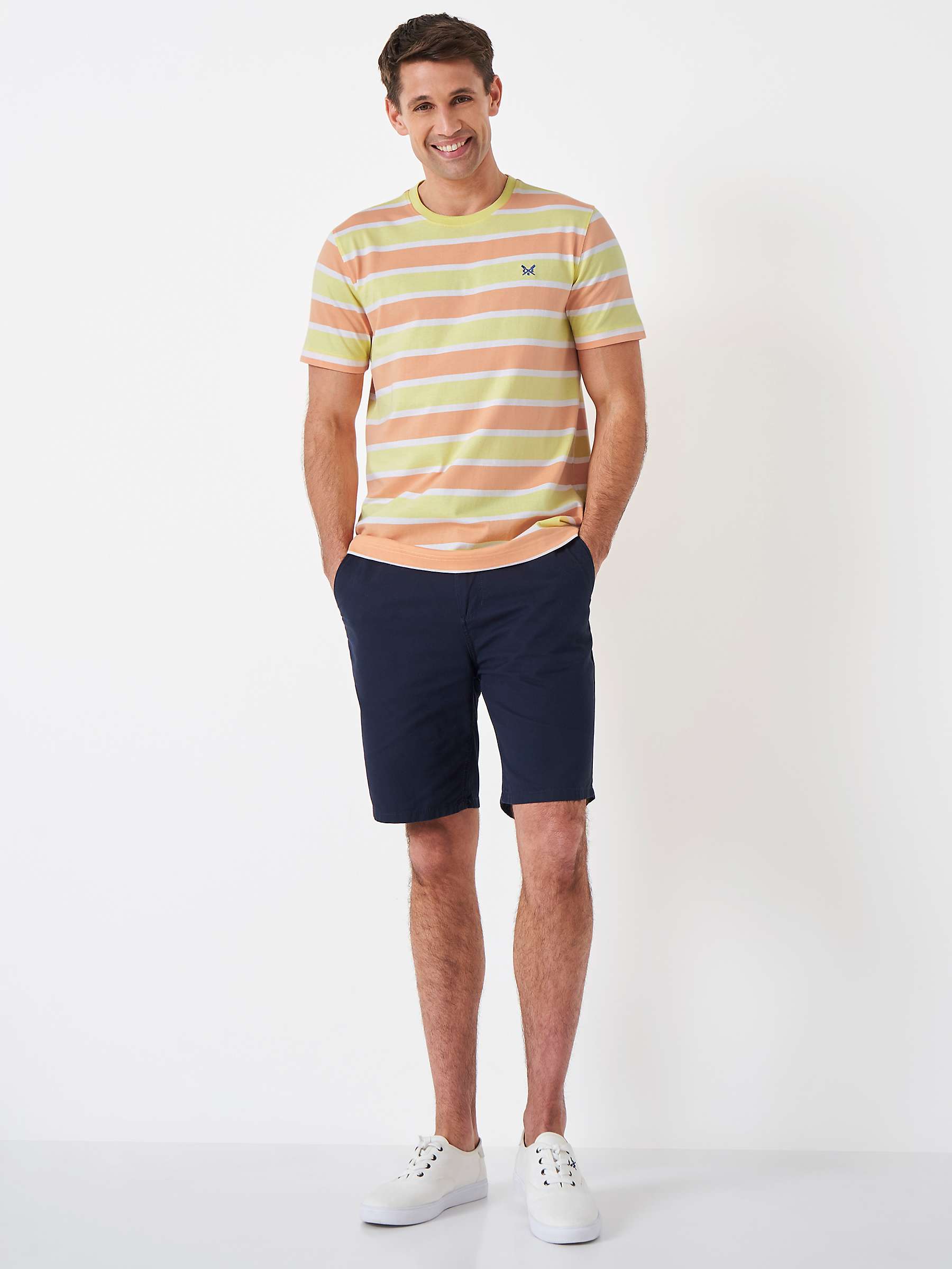 Buy Crew Clothing Haxby Stripe Cotton T-Shirt Online at johnlewis.com