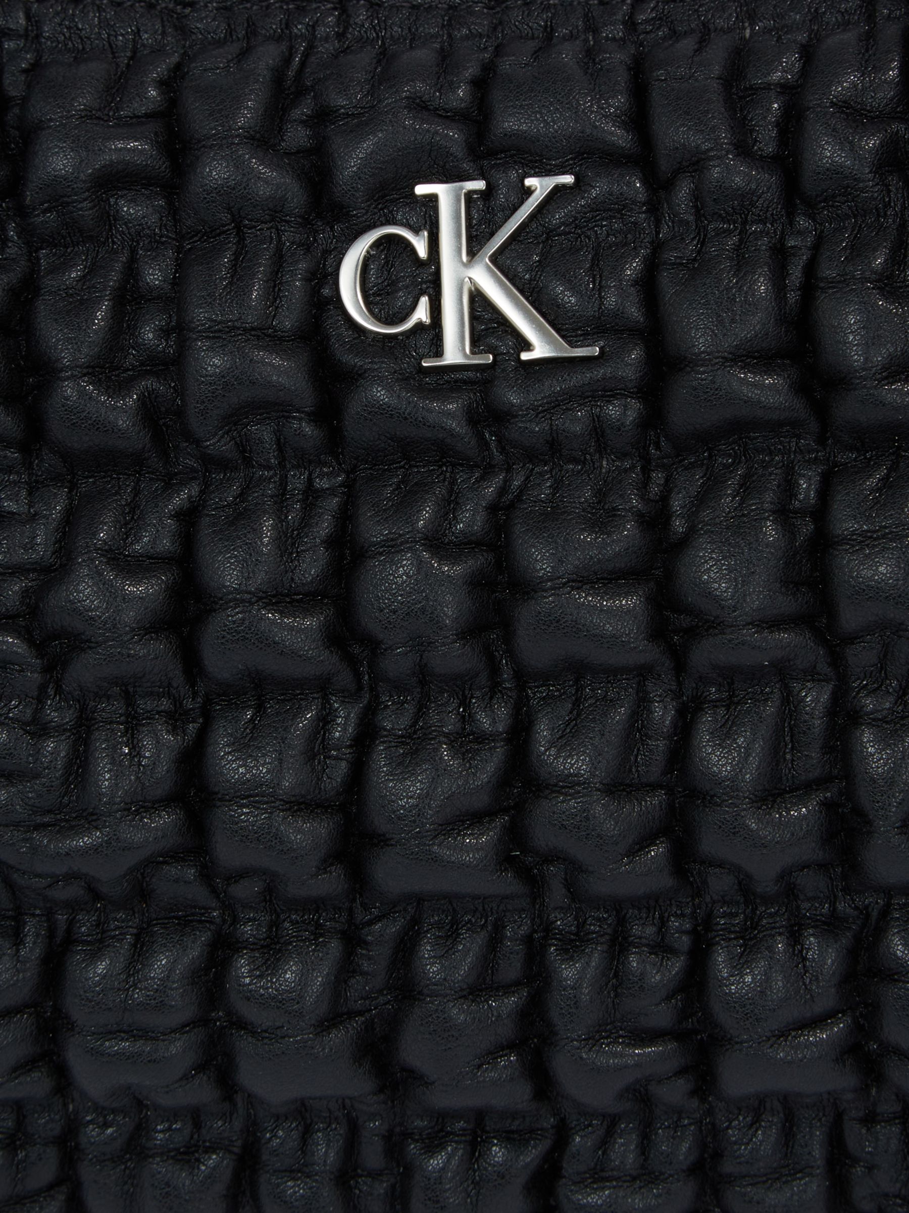 Calvin Klein Textured Crescent Bag, Black John Lewis & Partners