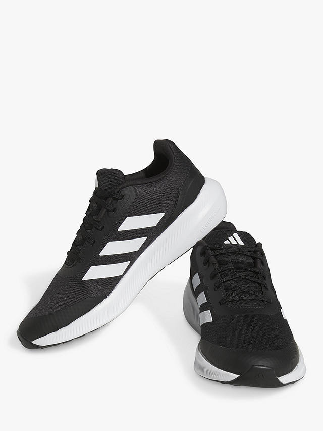 adidas Kids' Runfalcon 3.0 Running Shoes, Black/White at John Lewis ...