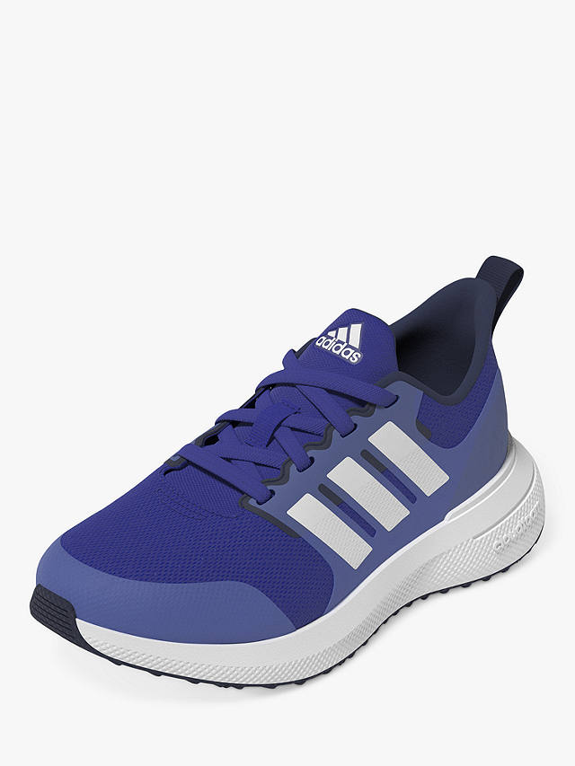 adidas Kids' Fortarun 2.0 Lace Up Trainers, Lucid Blue/Cloud White/Blue ...