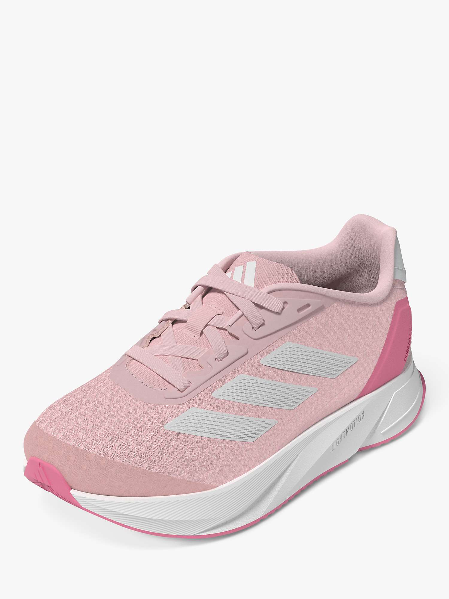 adidas Kids' Duramo SL Trainers, Clean Pink/Cloud White/Pink Fusion at ...