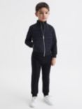 Reiss Kids' Flintoff Funnel Neck Quilted Hybrid Jacket