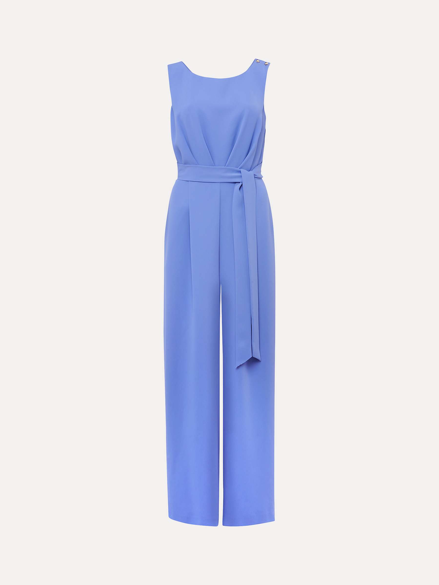 Phase Eight Petite Elaina Twist Back Jumpsuit, Foxglove Blue at John ...