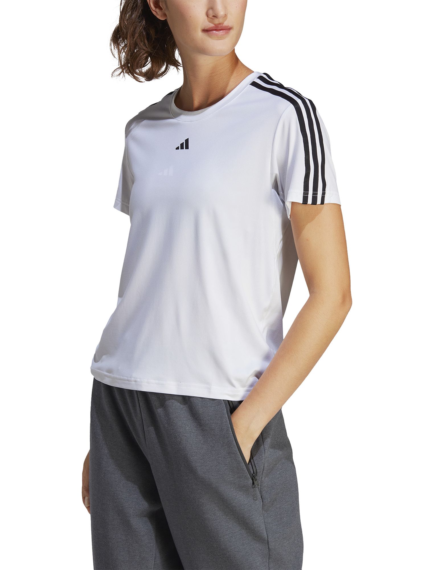Buy adidas Essential Short Sleeve Recycled Running Top Online at johnlewis.com