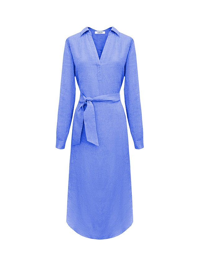 NRBY Chrissie Linen Midi Dress, Blue