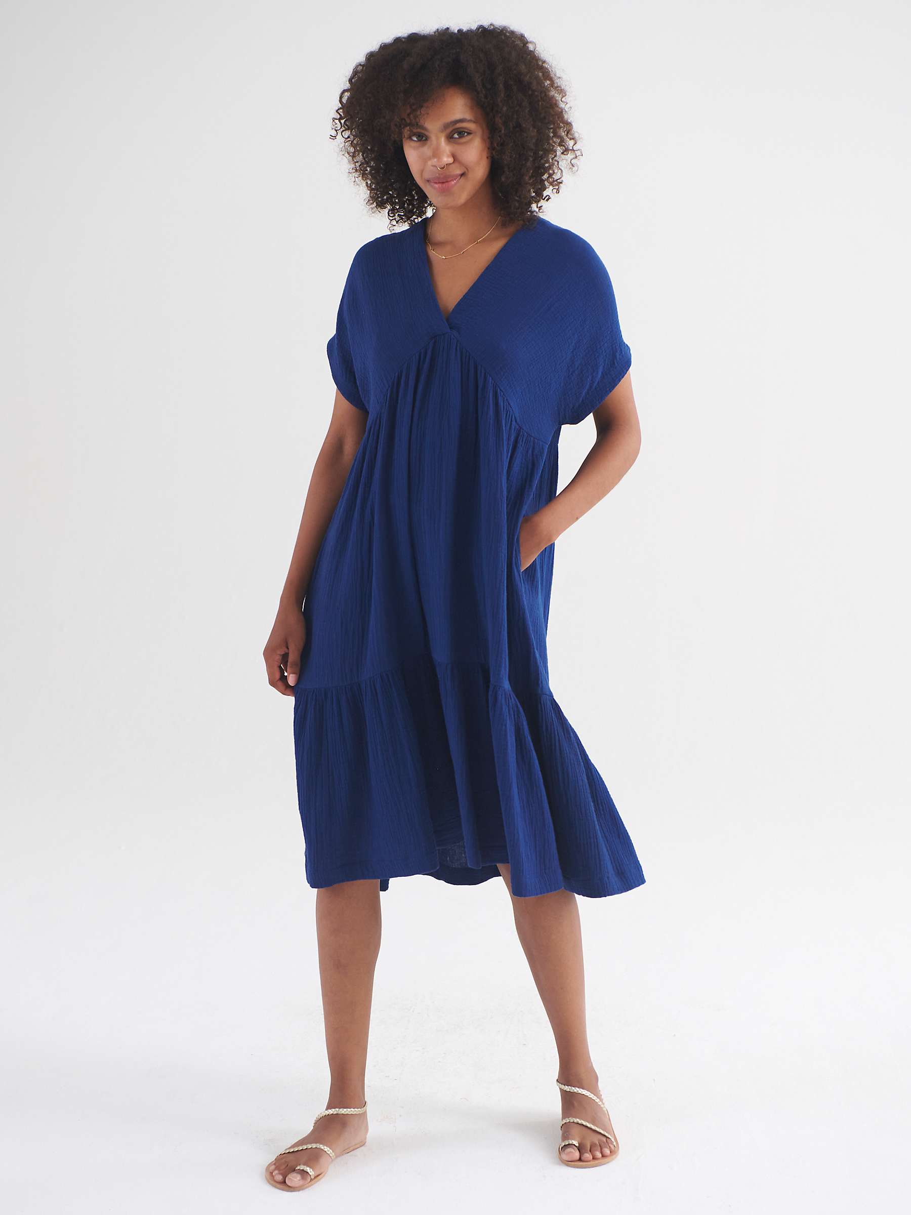 Buy NRBY Gia Double Cloth Tiered Dress Online at johnlewis.com