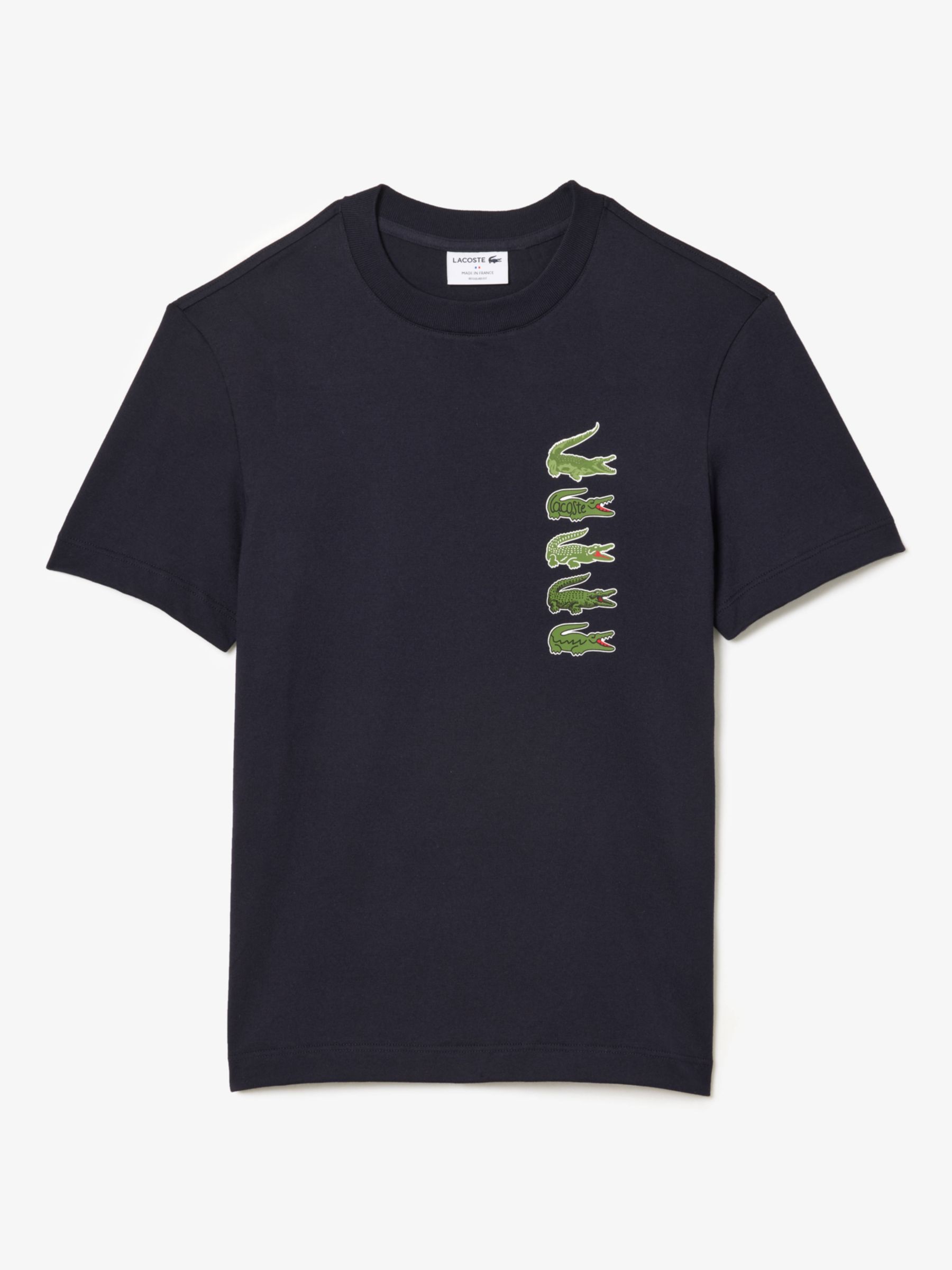 Lacoste Holiday Croc Logo Cotton Crew Neck T-Shirt, Hde Aby
