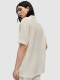 AllSaints Munroe Short Sleeve Shirt, Chalk White