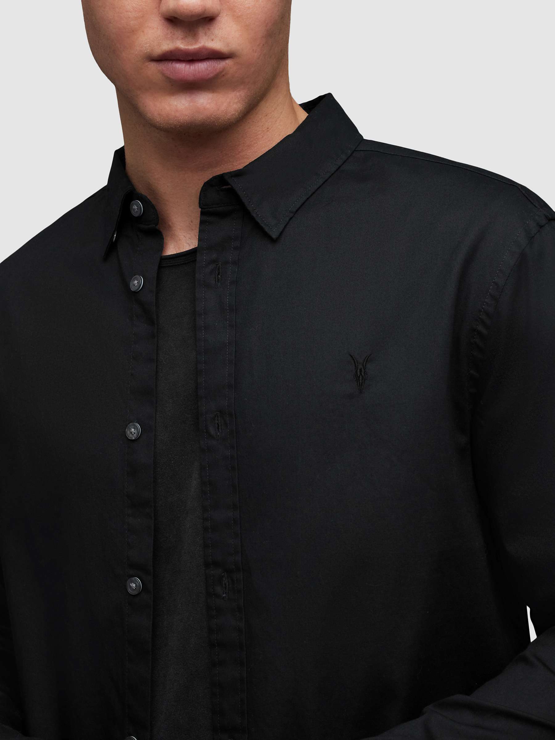Buy AllSaints Hawthorne Long Sleeve Shirt Online at johnlewis.com