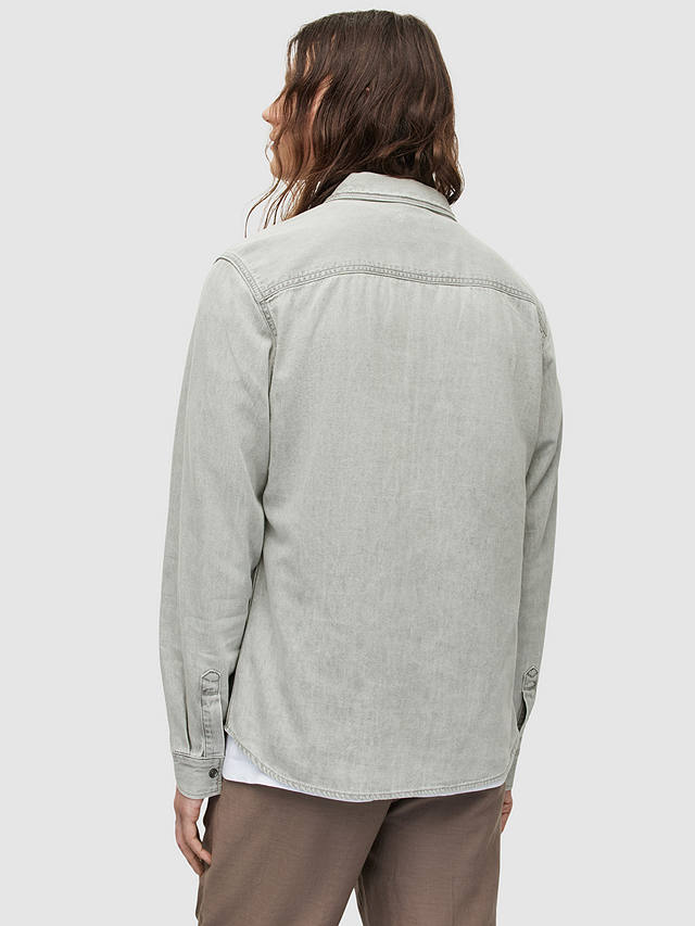 AllSaints Gleason Denim Shirt, Grey