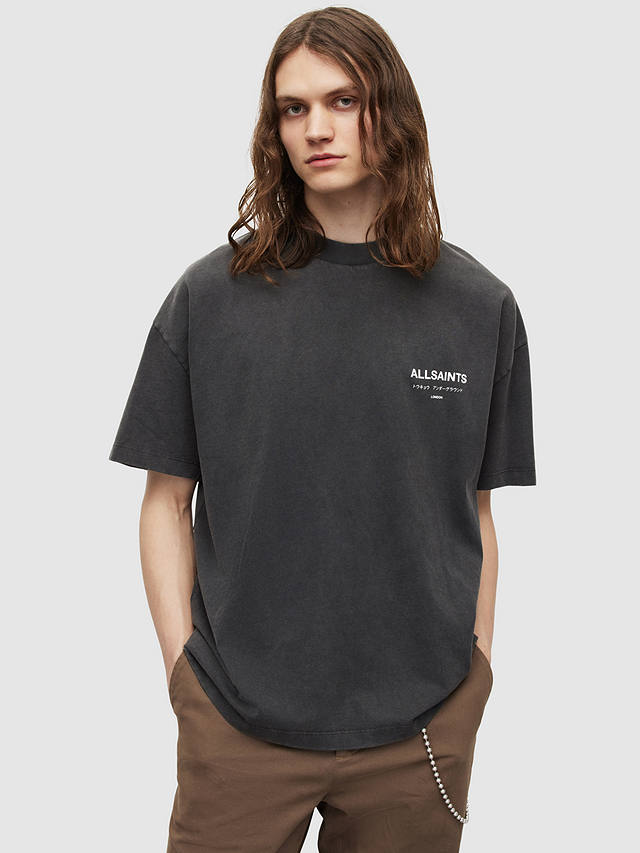 AllSaints Underground T-Shirt, Washed Black