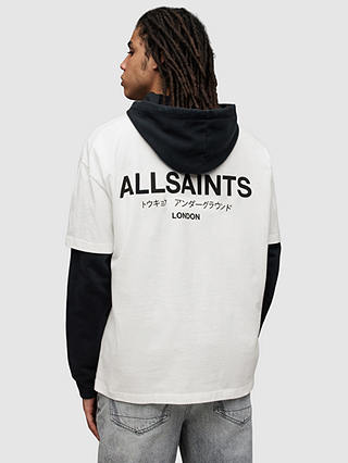 AllSaints Underground T-Shirt, Ashen White