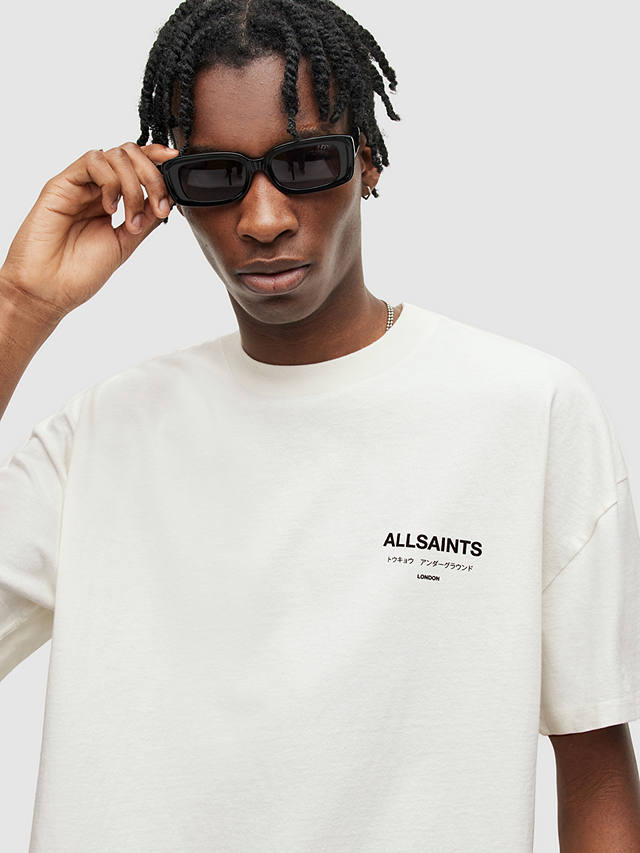 AllSaints Underground T-Shirt, Ashen White