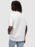 AllSaints Isac Crew Neck T-Shirt, Optic White