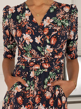 Jolie Moi Maanasi Jersey Maxi Dress, Navy Floral