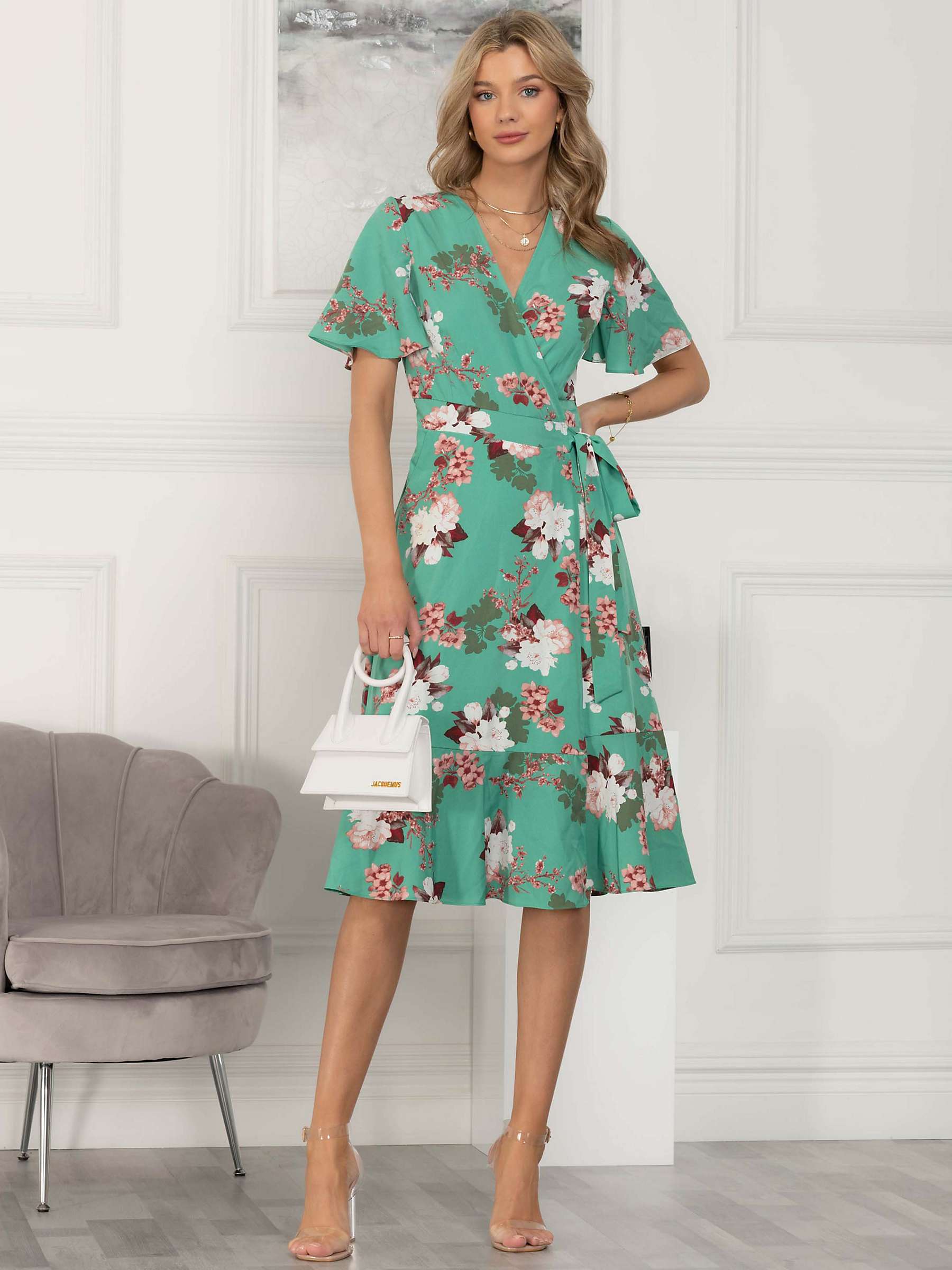 Buy Jolie Moi Wylla Wrap Midi Dress Online at johnlewis.com