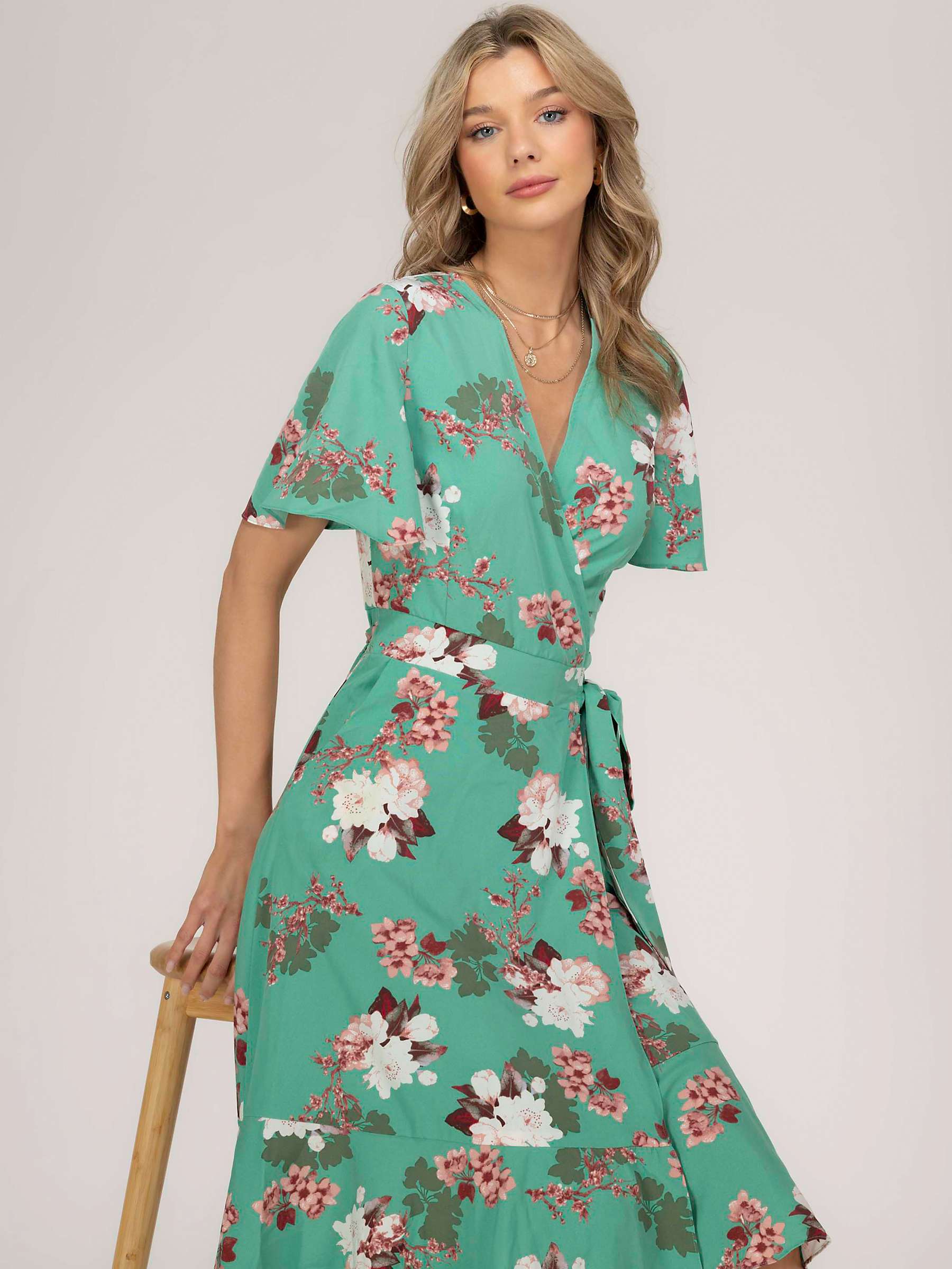 Buy Jolie Moi Wylla Wrap Midi Dress Online at johnlewis.com
