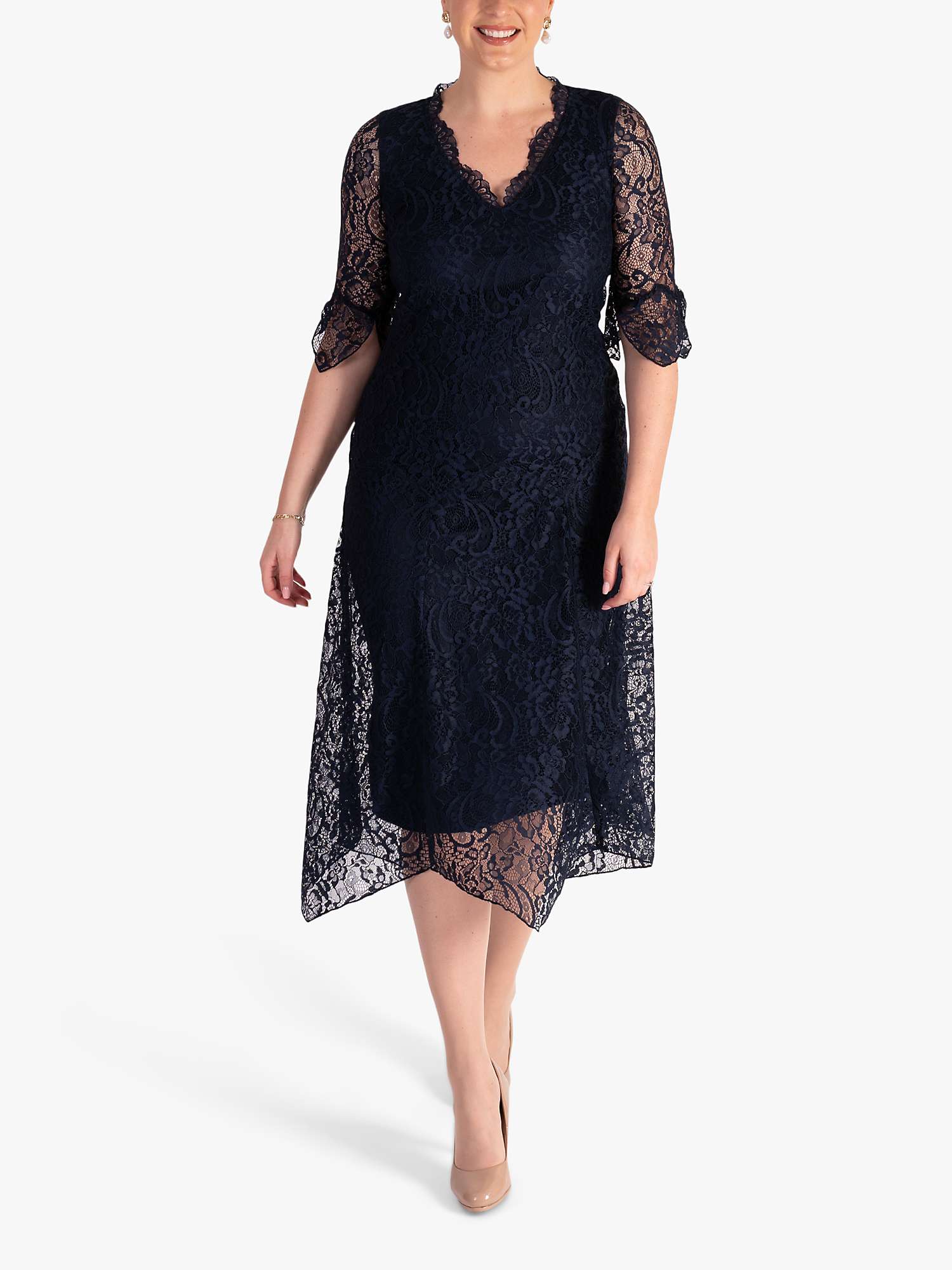 Buy chesca Lace Dress, Navy Online at johnlewis.com