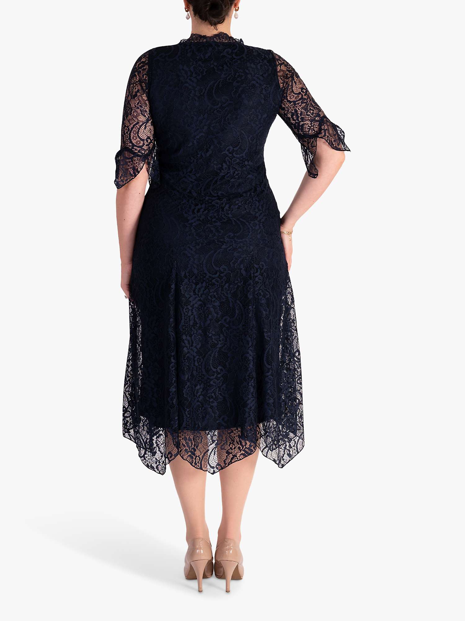 Buy chesca Lace Dress, Navy Online at johnlewis.com