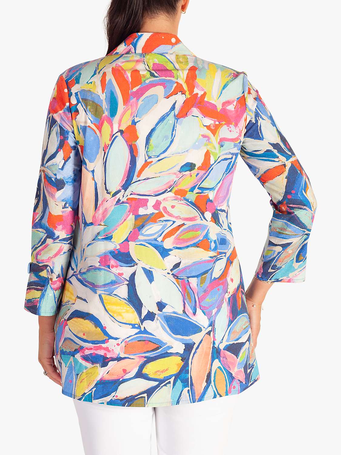 Buy chesca Foliage Print Shirt, Blue/Multi Online at johnlewis.com