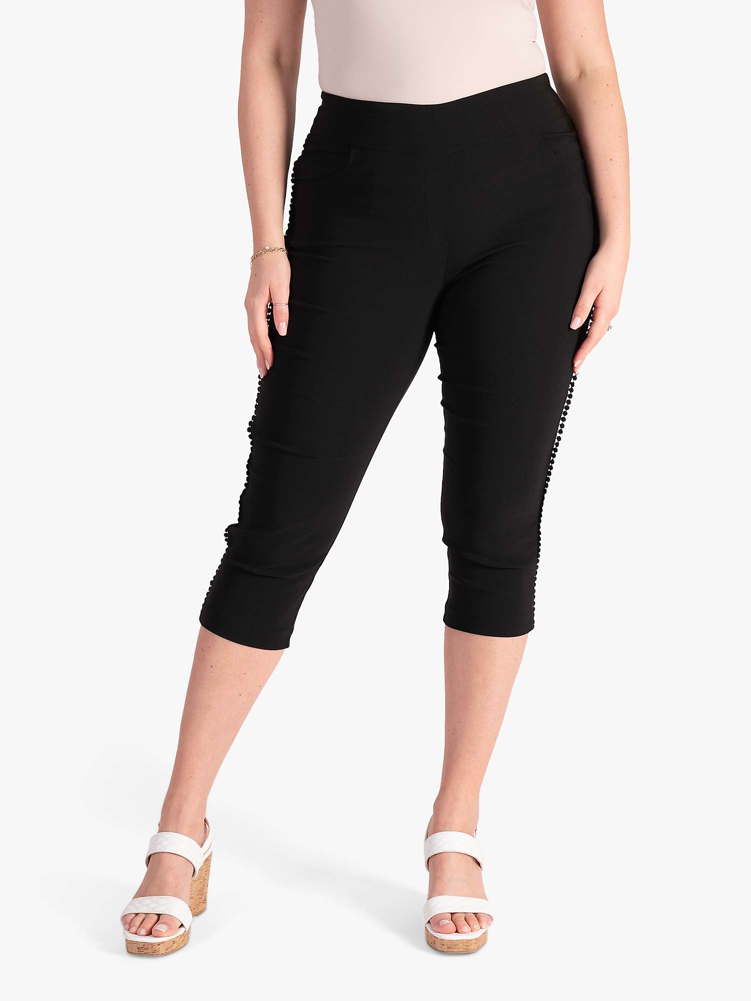 Buy chesca Circle Trim Capri Cropped Trousers Online at johnlewis.com