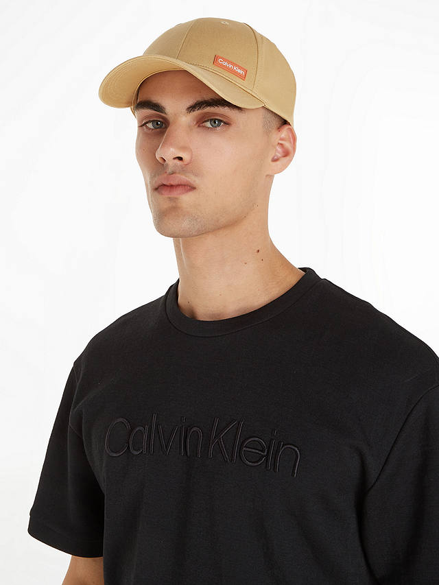 Calvin Klein Essential Organic Cotton Logo Cap, Travertine at John ...