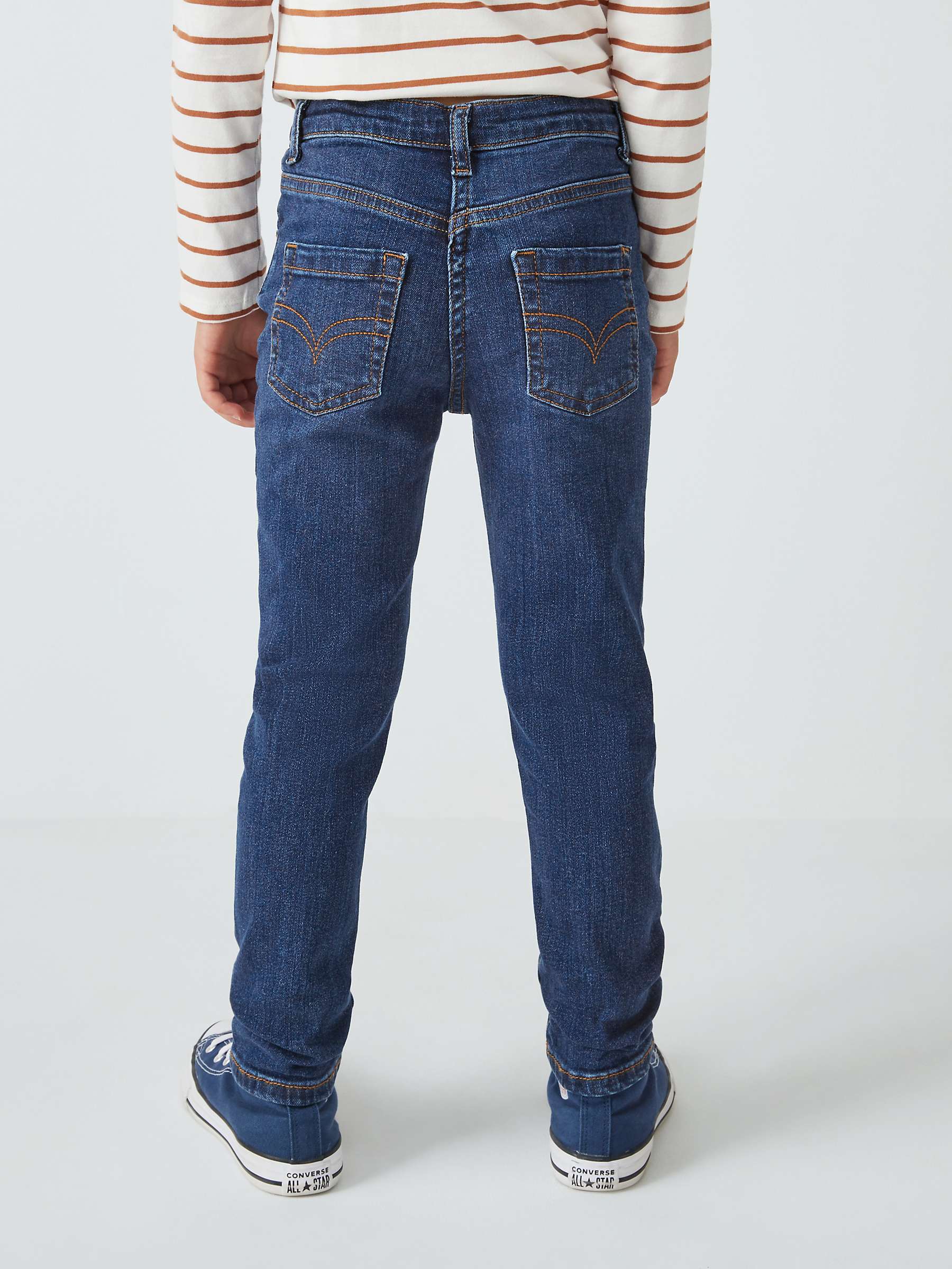 Buy John Lewis Girl's Skinny Jeans, Mid Wash Denim Online at johnlewis.com
