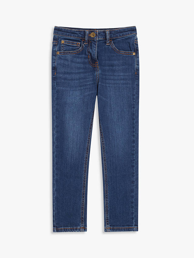 John Lewis Girl's Skinny Jeans, Mid Wash Denim