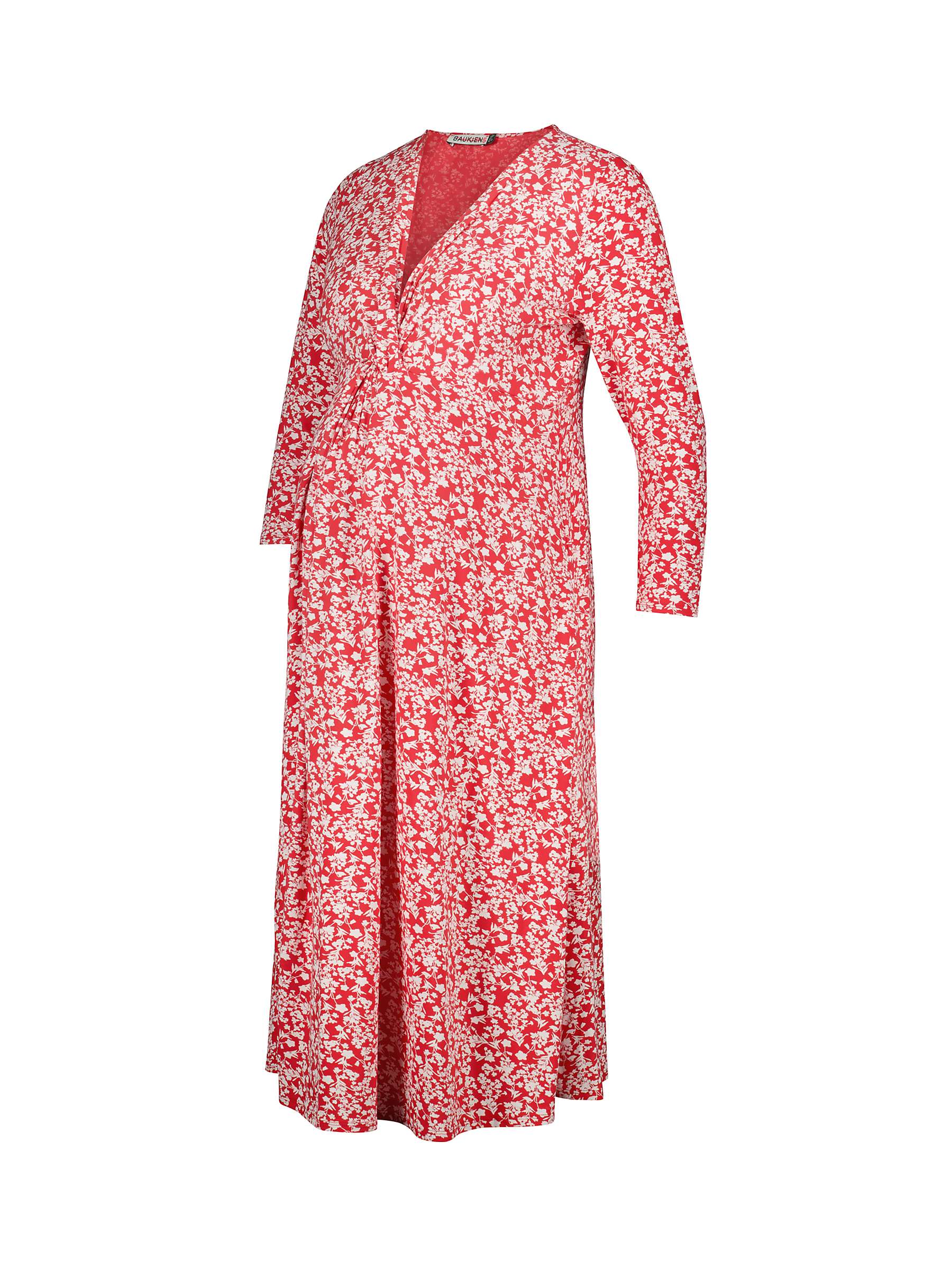 Buy Isabella Oliver Mia Maternity Dress, Red/White Online at johnlewis.com