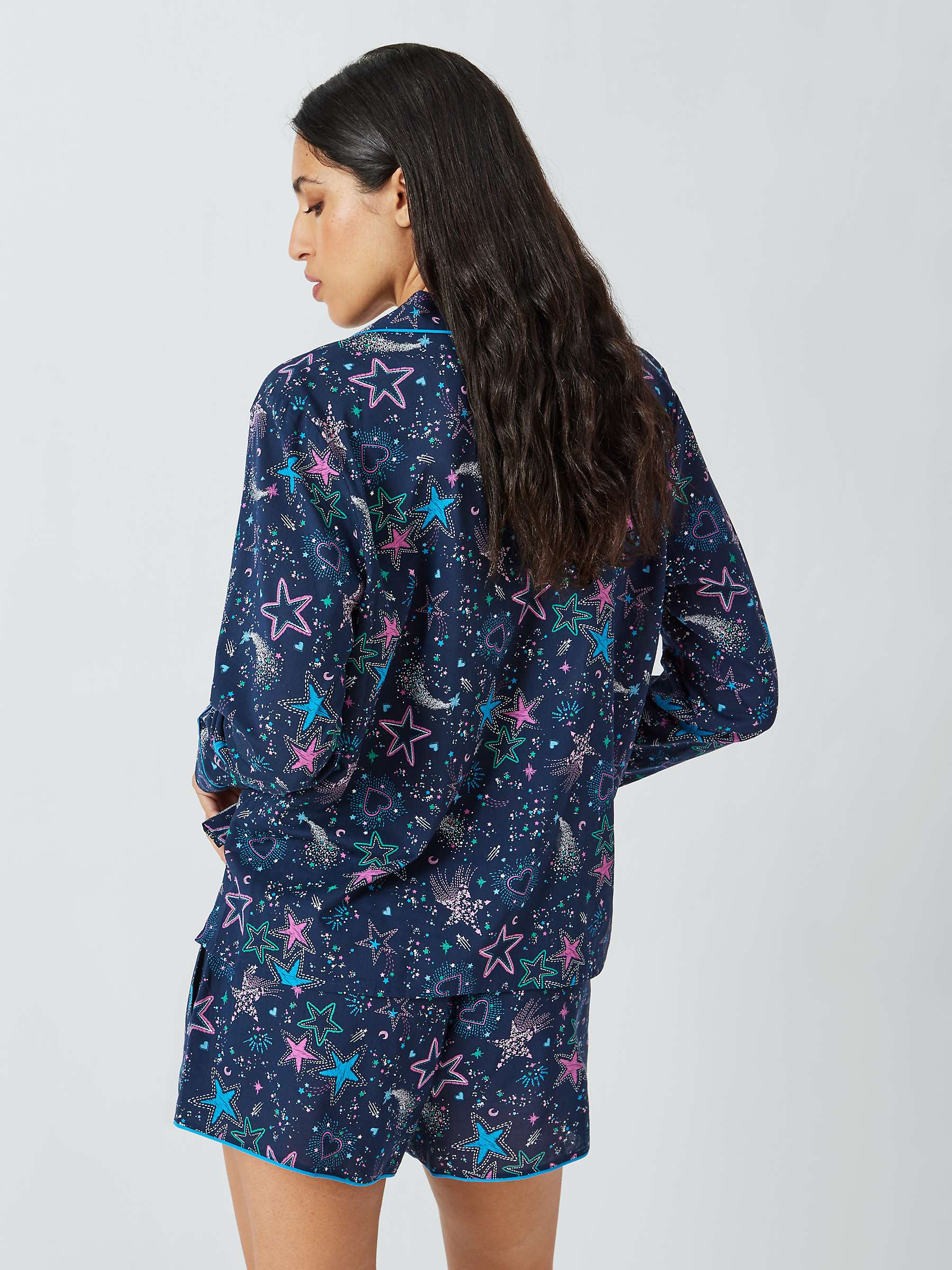 Buy AND/OR Starburst Pyjama Shorts, Blue Online at johnlewis.com