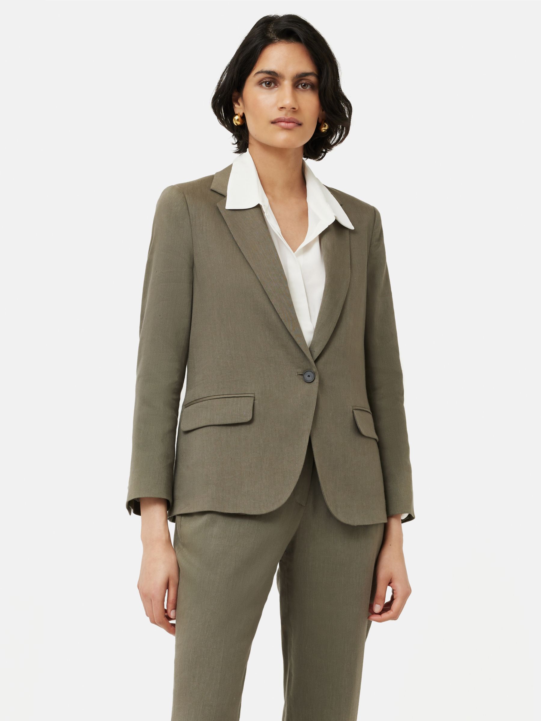 Jigsaw Brook Linen Blend Blazer