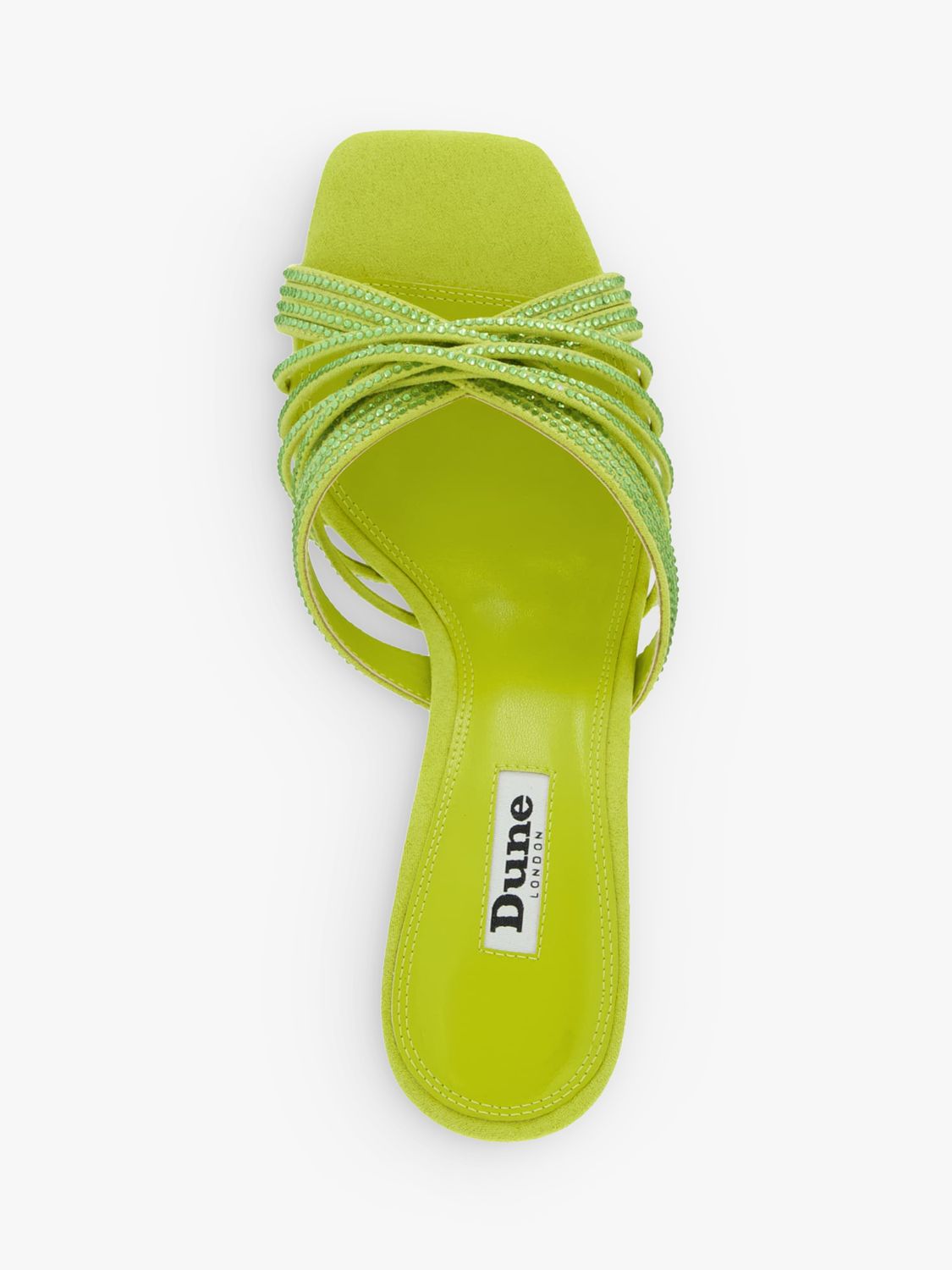 Dune Marquee Stiletto Heel Sandals, Lime, EU36