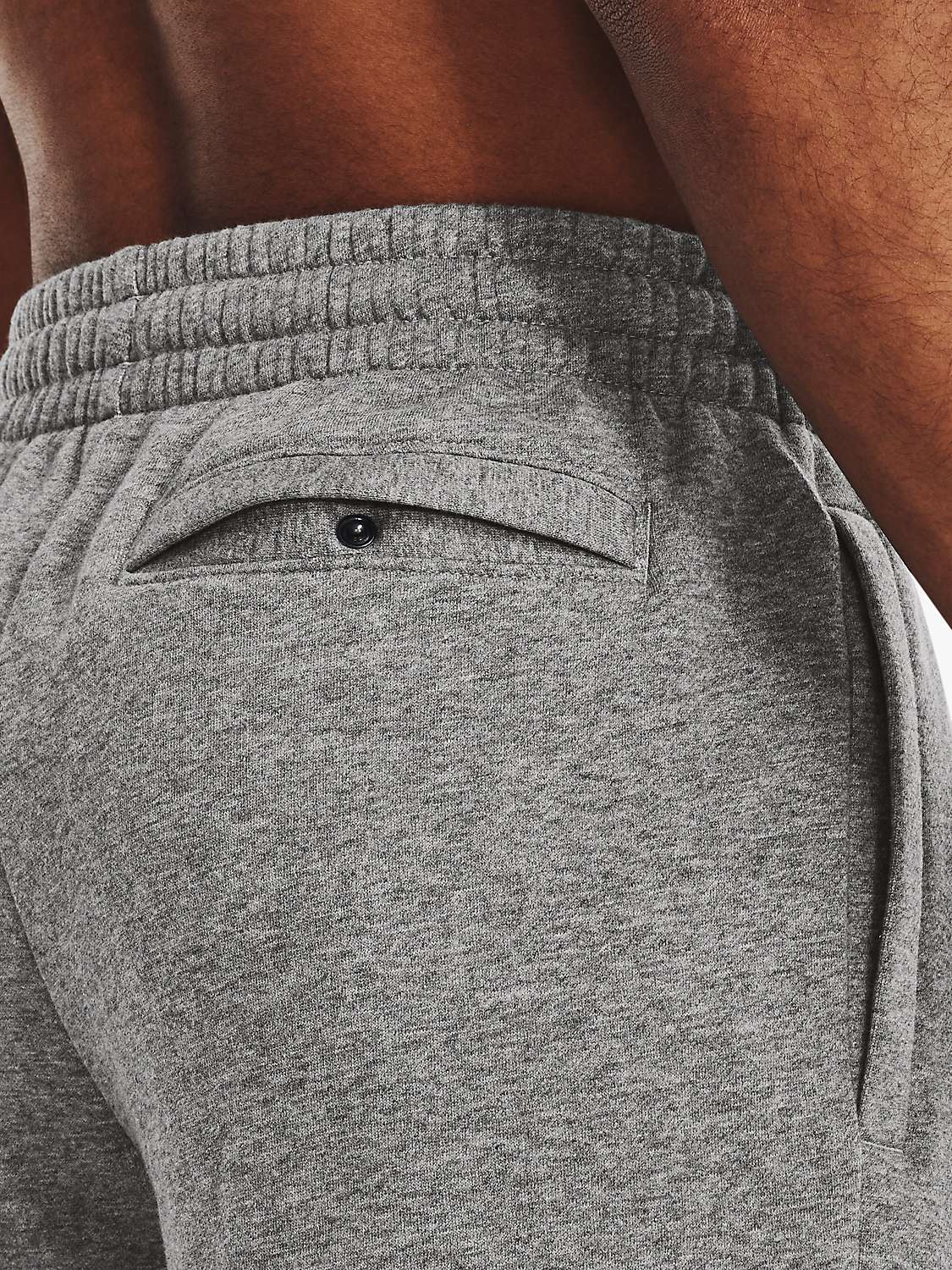 Buy Under Armour Rival Fleece Shorts, Light Heather/White Online at johnlewis.com