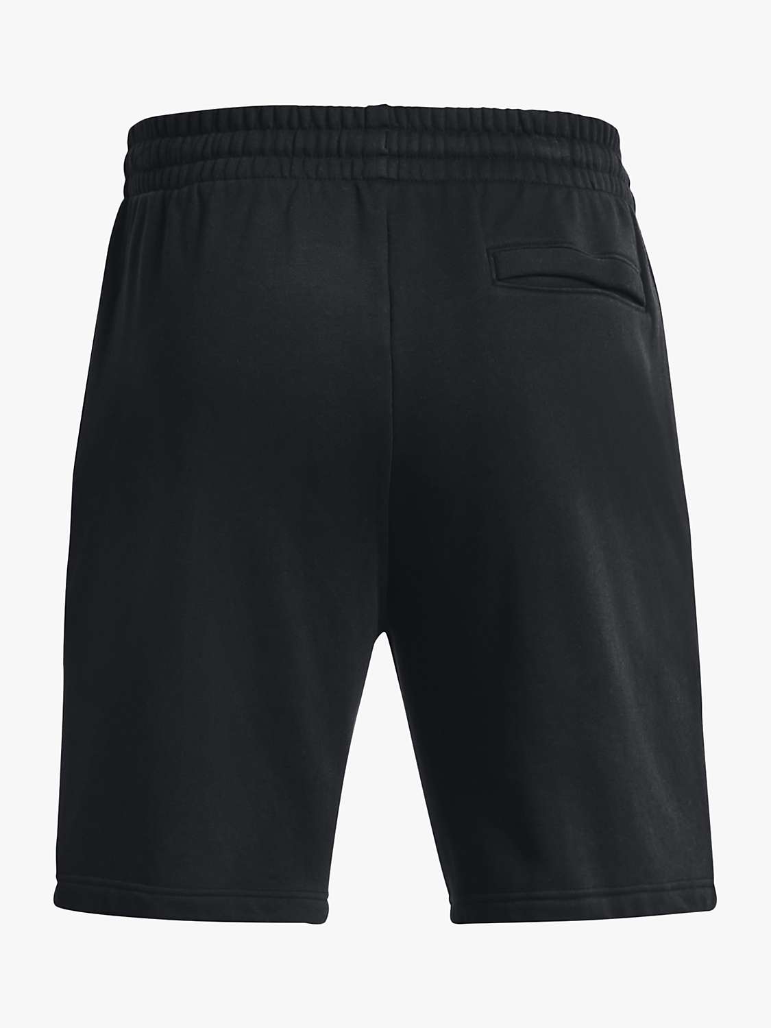 Buy Under Armour Rival Fleece Shorts, Black/White Online at johnlewis.com