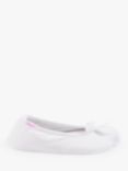 totes Terry Ballerina Slippers, White