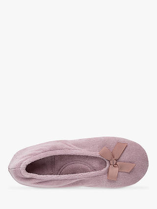 totes Terry Ballerina Slippers, Dusky Pink