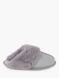 totes Real Suede with Fur Cuff Slippers