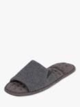 totes Waffle Open Toe Slippers, Charcoal